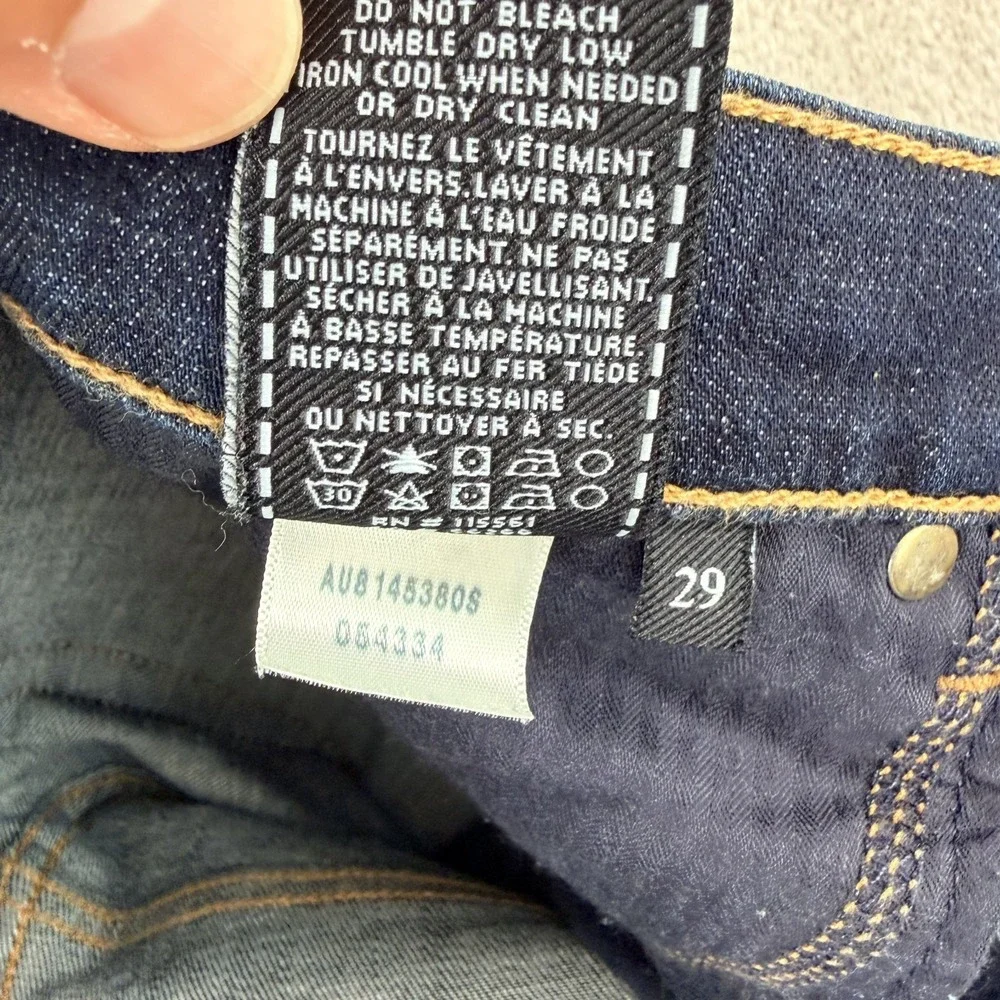 Seven for All Mankind Wide Leg Jeans Blue Denim Women 29 High Waist Designer